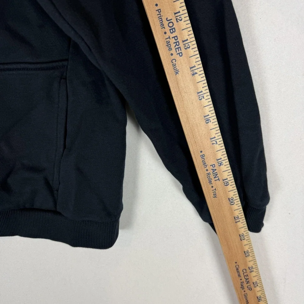 Nike Hoodie Youth XL Black Pullover Fleece Sweatshirt Swoosh Logo Embroidered